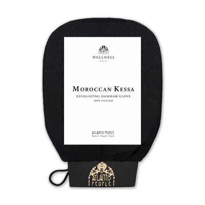 Atlantis People&#39;s Moroccan Exfoliating Glove - Body Scrubber &amp; Dead Skin Remover, Skin Cleanser &amp; Exfoliating Mitt, Clogged Pores, Dry Skin Dirt, Microdermabrasion At Home, Exfoliator Fake Tan Removal