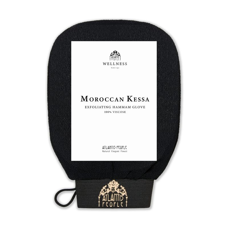 Atlantis People&#39;s Moroccan Exfoliating Glove - Body Scrubber &amp; Dead Skin Remover, Skin Cleanser &amp; Exfoliating Mitt, Clogged Pores, Dry Skin Dirt, Microdermabrasion At Home, Exfoliator Fake Tan Removal