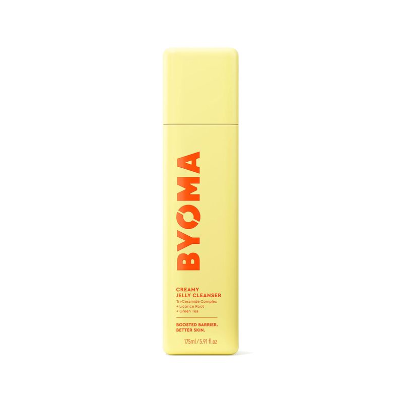 BYOMA Creamy Jelly Cleanser - Hydrating Facial Cleanser for Skin Barrier Repair -Tri-Ceramide Face Wash for Sensitive Skin &amp; All Skin Types - Gently Removes Makeup &amp; Excess Oil - 5.91 fl oz