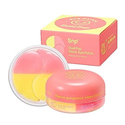 [K Beauty Snp] Dual Pop Eye Patch | Eye Mask for Hydrating,Moisturizing and Firming All Skin Types | Treatment for Wrinkle and Puffy Eyes | Korean Skincare Eye Mask | 30 Patches