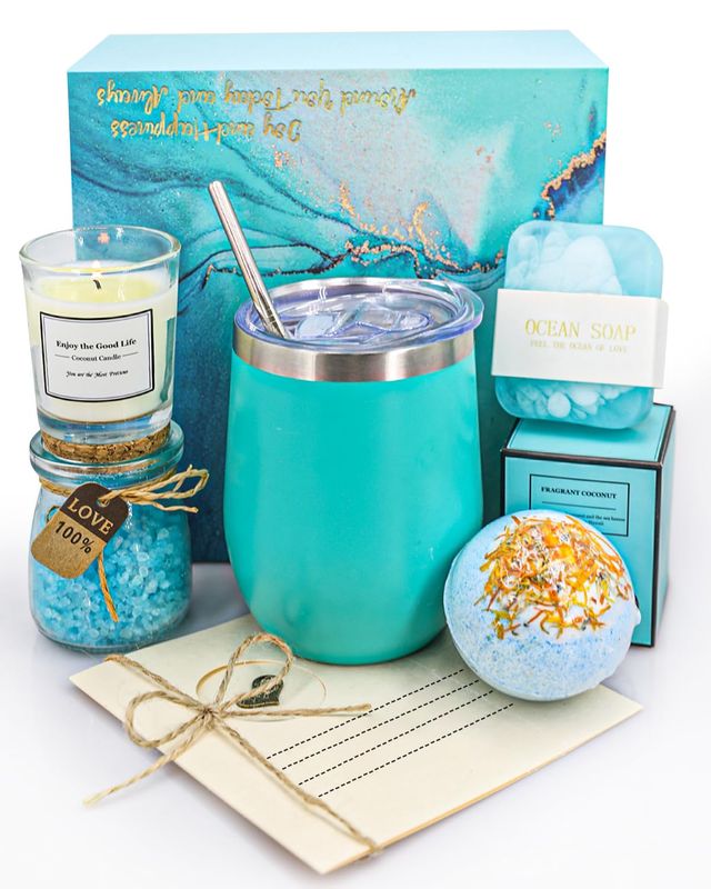 Birthday Gifts for Women, Mothers Day Gifts - Bath Relaxing Spa Gift Basket Set, Self Care Gifts Unique Anniversary Gifts Idea for Mom Women Her Best Friends Sister Wife Girlfriend Coworker Teacher