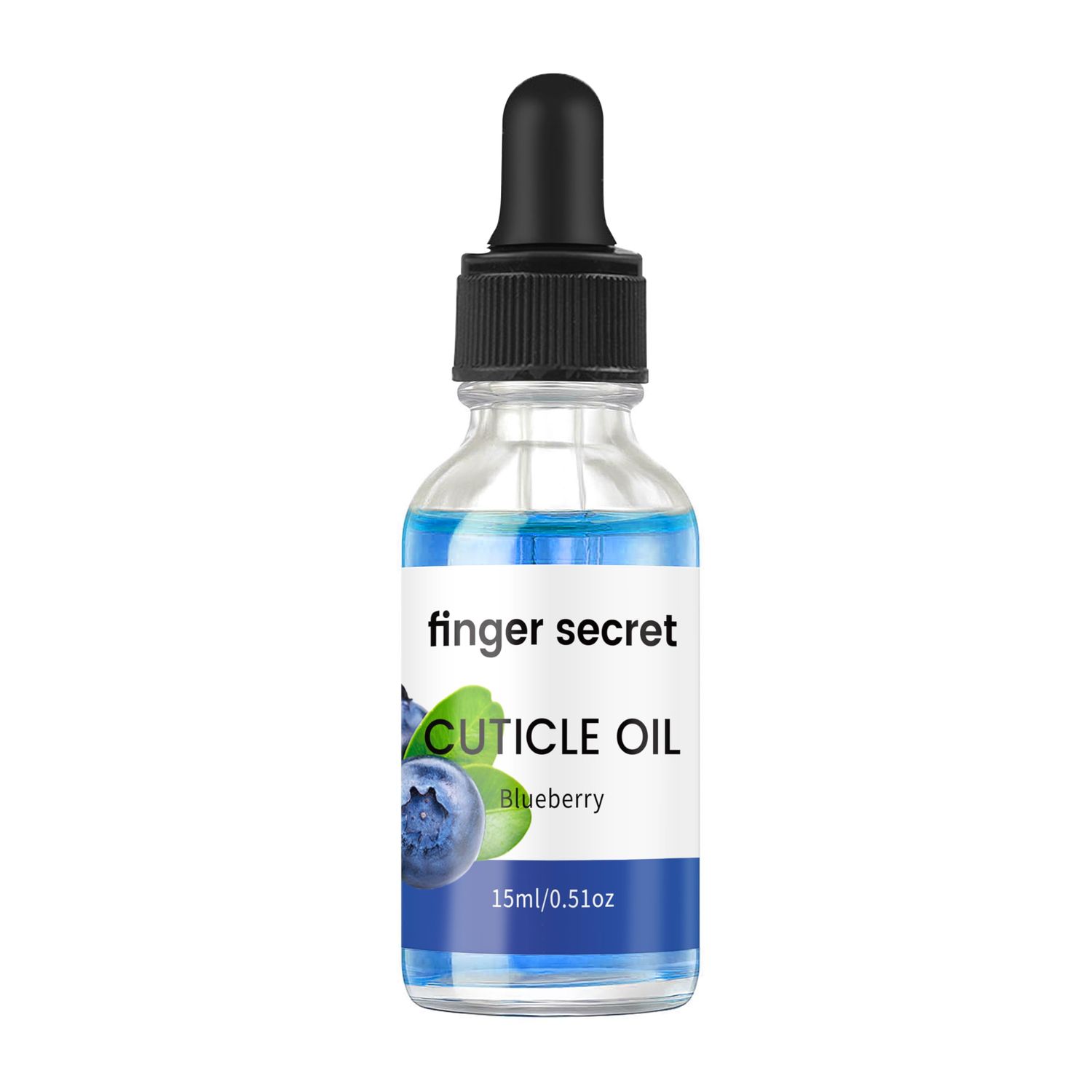 finger secret Cuticle Oil for Nails 15ml,Nail Cuticle Oil for Moisturizes&amp;Strength Nails,Natural Cuticle Oil for Nails with Vitamin E,Blueberry Aroma Cuticle Oil for Nail Skin Care Treatment