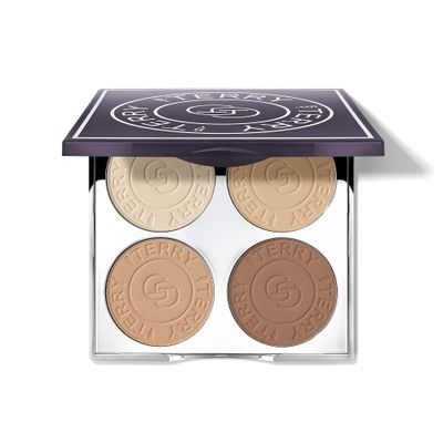 By Terry Hyaluronic Hydra-Powder Palette, 4-Shade, Vegan Contour Palette For Flawless &amp; Matte Complexion, Medium to Warm