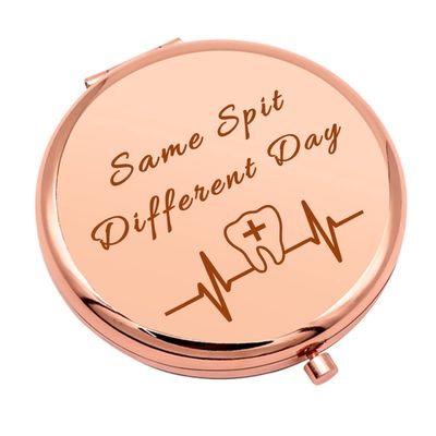 Dentist Gifts for Women Dental Hygienist Gift Compact Makeup Mirror for Dental Student Dental Assistant Gift Folding Makeup Mirror for Future Dentist Nurse Doctor Birthday Graduation Gifts