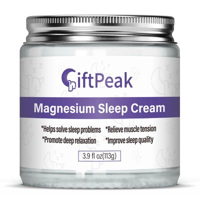 GiftHarbor Magnesium Lotion for Sleep,Magnesium Cream for Sleep Magnesium Butter Soothes Muscle Tension Magnesium Lotion for Kids Topical Magnesium Butter for Calm &amp; Relaxation - Lavender - 4fl oz