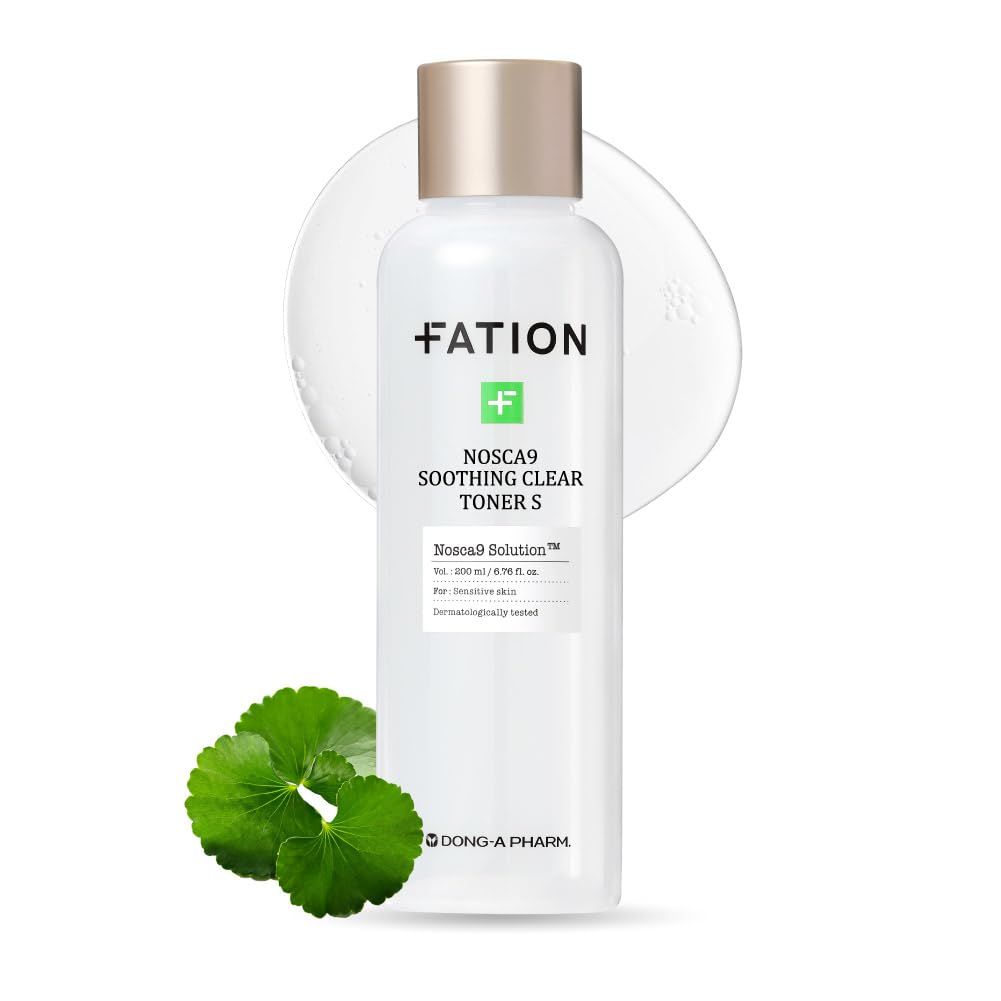 Fation NOSCA9 Trouble Clear Toner S | Hydrating Toner for Face w/Centella Asiatica, LHA &amp; PHA | Gentle &amp; Exfoliating Toner for Sensitive Skin | Korean Skin Care (Pack of 1, 6.76 Fl Oz)