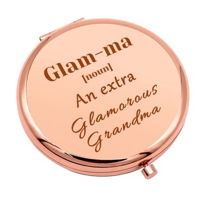 Grandmother Birthday Gifts Compact Makeup Mirror for Glamma for Grandma Grandma Gifts from Grandchildren Folding Makeup Mirror for Nana Christmas Thanksgiving Gifts