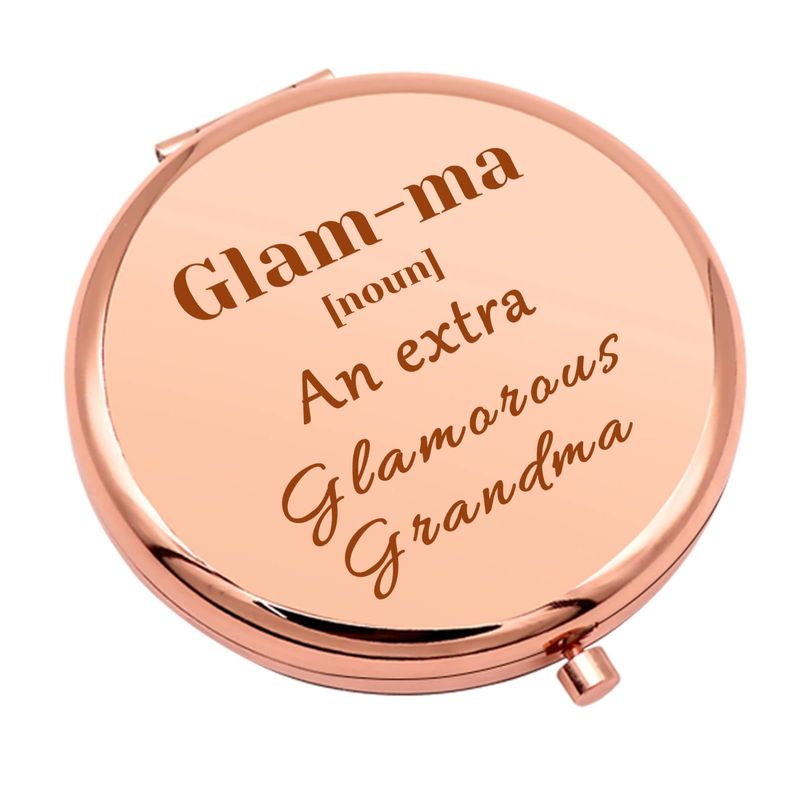 Grandmother Birthday Gifts Compact Makeup Mirror for Glamma for Grandma Grandma Gifts from Grandchildren Folding Makeup Mirror for Nana Christmas Thanksgiving Gifts