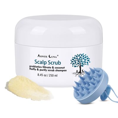 BOJICA Scalp Scrub - Exfoliator Scrub Dry &amp; Itchy Scalp Treatment Anti-Dandruff Hair Care Clarifying Nourishing and Exfoliating Scalp Cleanser Revival with Scrubber for Healthier Hair Growth