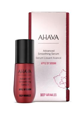 AHAVA Apple of Sodom Advanced Smoothing Serum - Clinically proven anti-aging serum to combat deep wrinkles &amp; soften skin features, restore volume, with Osmoter, Shea &amp; ATPeptide, 1 Fl.Oz