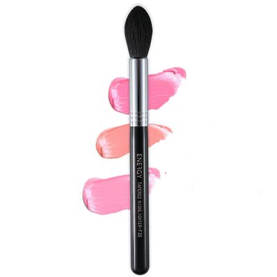ENERGY Highlighter Makeup Brush Tapered Blush Brush For Setting Powder,Loose Powder &amp; Pressed Powder Face Makeup Brush,Sheer Coverage For Highlighter,Blusher,Contour,Bronzer Black F35