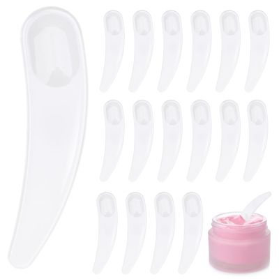 Beaupretty 50pcs Reusable Makeup Spatula Facial Spoon Cosmetic Scoop Tools Women Girls Home Use