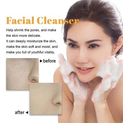 2 Pcs Turmeric Face Scrub Wash, Hoygi Deep Cleansing Exfoliating Glow Wash Turmeric Facial Cleanser With Brush for Man and Women.