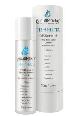 Beautiftiche TRI-PHECTA Retinol-3| 0.5% Triple Boost Retinol Serum| 1% Niacinamide | Targets Advanced Signs of Aging, Minimizes Pores &amp; Dark Spots | 50ml/1.69 fl. Oz