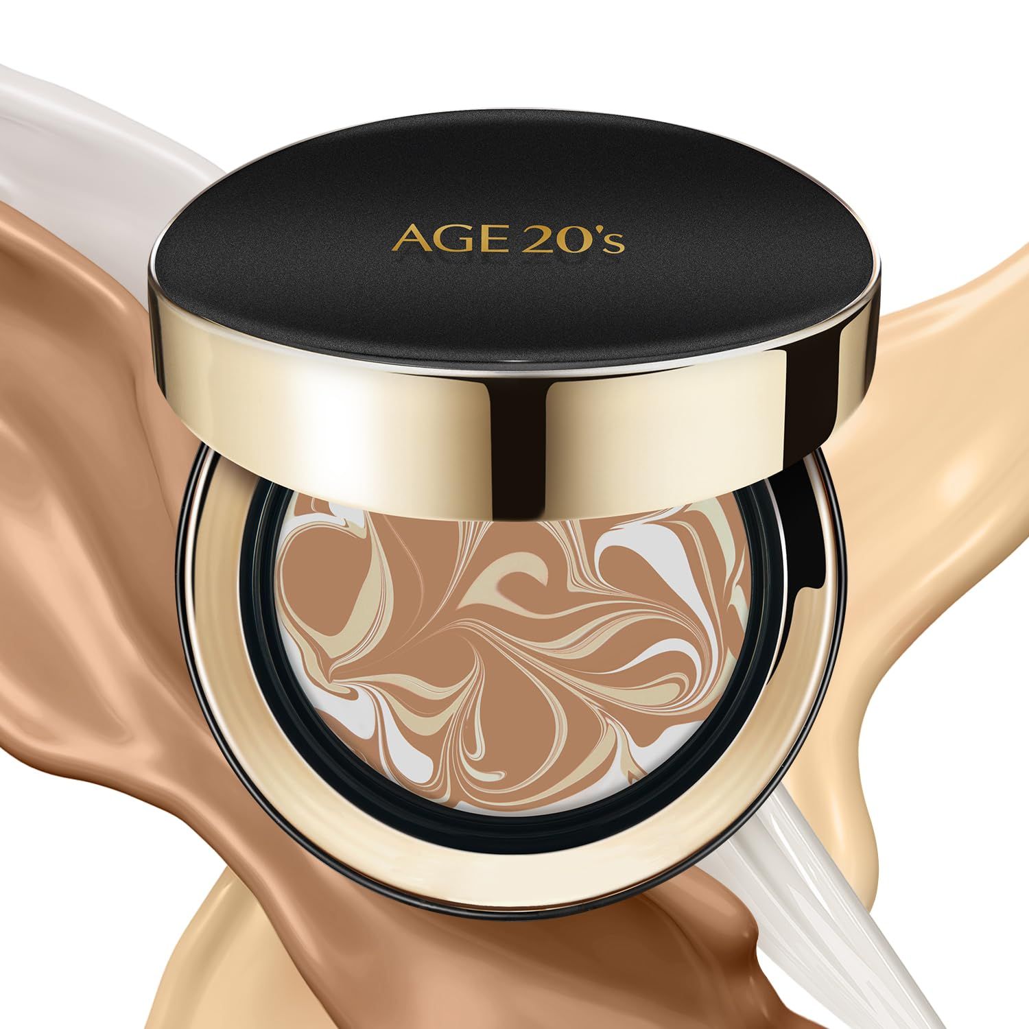 AGE20&#39;S Signature Essence Pact SPF 50+ | Pack of 1 | 27 Medium | Cream Foundation, Dewy Finish, Natural Coverage | Korean Cushion Foundation
