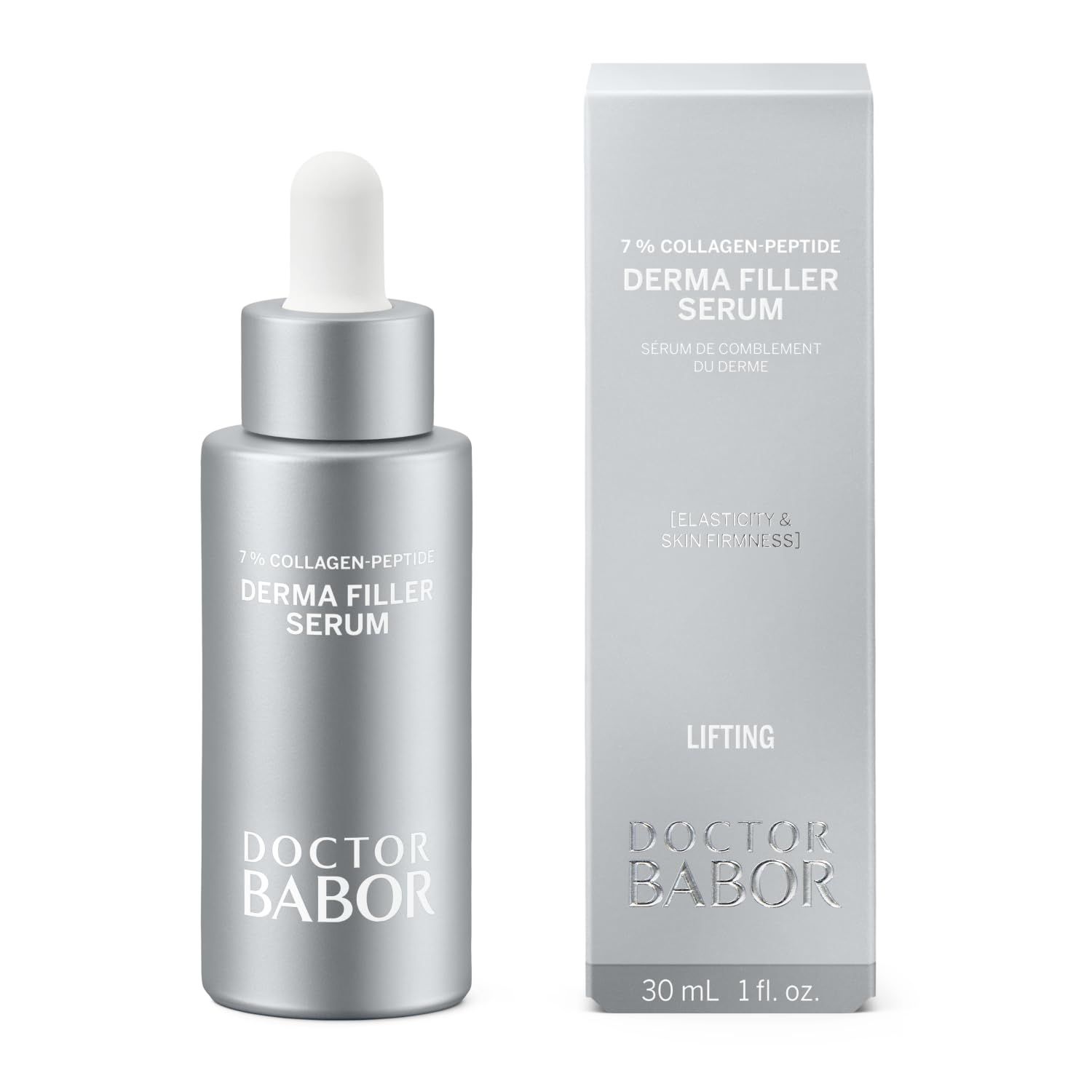 DOCTOR BABOR Lifting Derma Filler Serum, Collagen Peptide Complex, Firmer Smoother Complexion, Hyaluronic Acid Hydrates &amp; Plumps Skin, Reduce Wrinkles and Improve Skin Texture, 1 oz