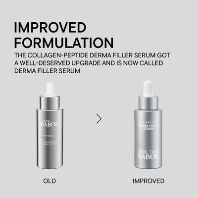 DOCTOR BABOR Lifting Derma Filler Serum, Collagen Peptide Complex, Firmer Smoother Complexion, Hyaluronic Acid Hydrates & Plumps Skin, Reduce Wrinkles and Improve Skin Texture, 1 oz