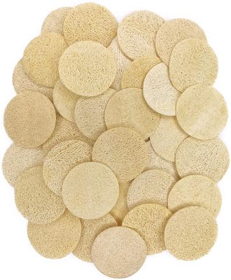 36 pcs/Set Natural Exfoliating Face Pad Loofah Sponge Facial Brush - Makeup Remover - Shower Scrubber - Remove Dead Skin - Body Bath Spa for Men &amp; Women - Renewable Resource - Pack of 36