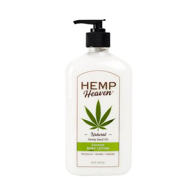 Hemp Heaven Coconut Bliss Body Lotion - Luxurious Nourishing Hydration for Silky Smoothness and Softness - Experience Hemp Seed Oil Skin Care - 18 Oz