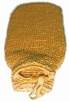 2 Pack (5.19.0 inches) Natural Vegetable Fiber Exfoliating Sisal Bath Spa Shower Scrubber Loofah Rub Glove Mitt Mitten - Great for Your Skin Care in The Bath - Anti - Aging