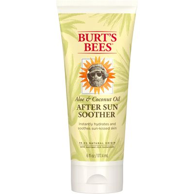 Burt&#39;s Bees After Sun Lotion with Hydrating Aloe Vera &amp; Coconut Oil - Summer Essentials, Sunburn Relief, Natural After Sun Soother, 6 oz