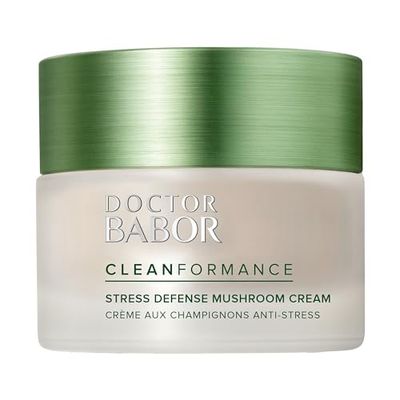 BABOR CLEANFORMANCE Stress Defense Mushroom Cream, Antioxidant and Microbiome Complex Protect, Moisturizer Balances and Revitalizes Skin, Improve Skin Barrier, Reduce Fine Lines &amp; Wrinkles, 1.69 oz