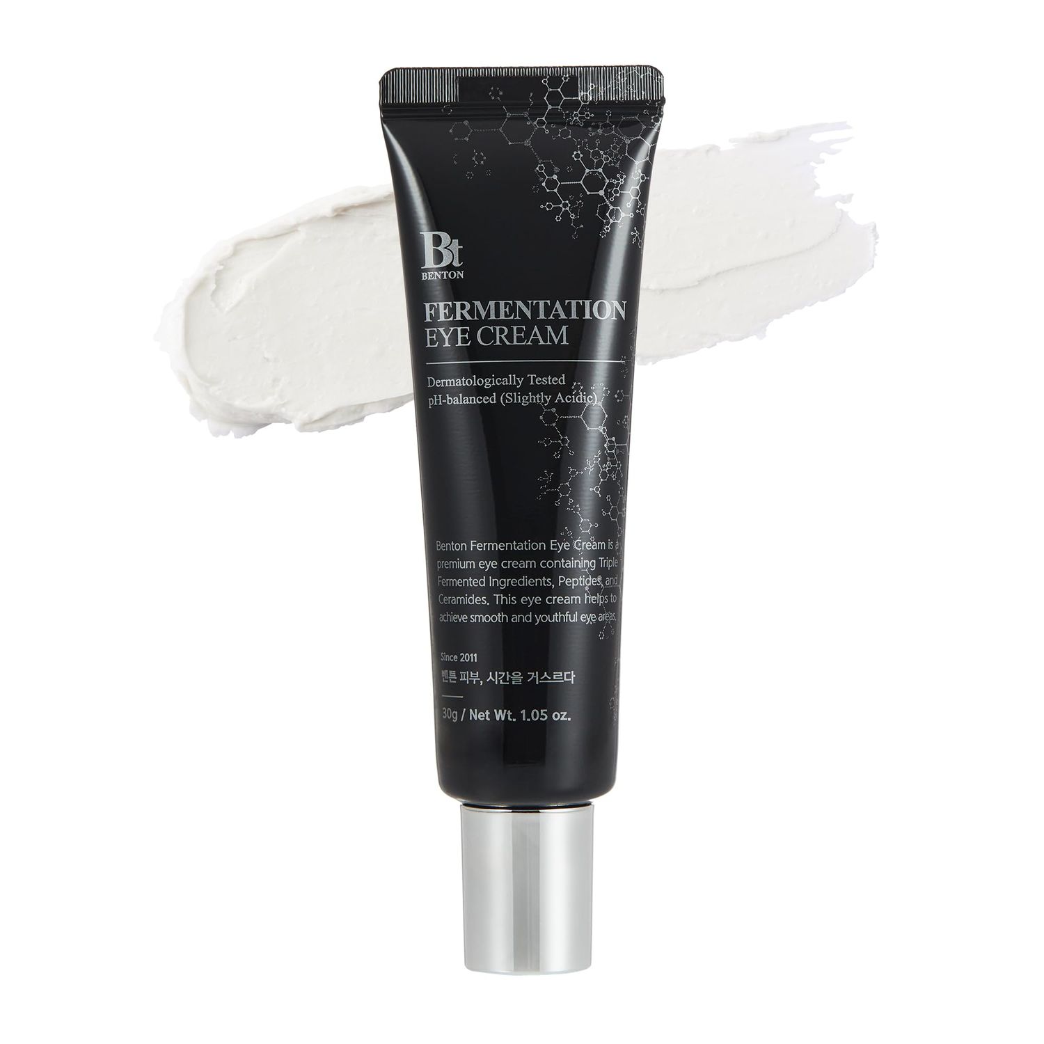 BENTON Fermentation Eye Cream New Version (1.05 oz.) - Galactomyces &amp; Bifida Ferment Anti-Wrinkle Eye Treatment Cream, Dark Circles &amp; Puffiness &amp; Under Eye Bags