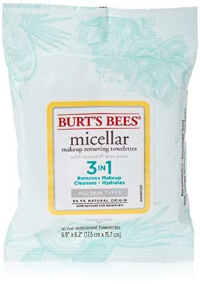 Burt&#39;s Bees Burts Bees Micellar Makeup Removing Towelettes - Coconut &amp; Lotus Water, 10 Count (Pack of 1)