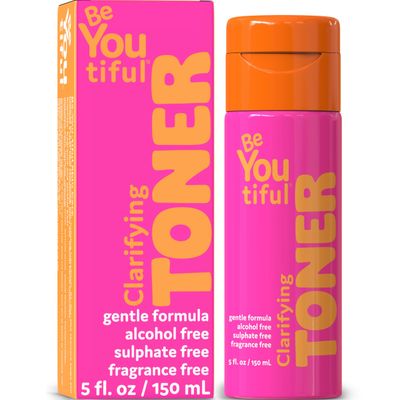 BeYouTiful Clarifying Face Toner, Preppy Skin Care for Balanced Skin, Gentle and Cleansing Facial Skincare for Teens, Tweens, and Kids, Girls and Boys, Ages 8-17, Stocking Stuffer Gifts, 4 fl oz