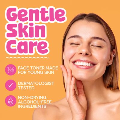 BeYouTiful Clarifying Face Toner, Preppy Skin Care for Balanced Skin, Gentle and Cleansing Facial Skincare for Teens, Tweens, and Kids, Girls and Boys, Ages 8-17, Stocking Stuffer Gifts, 4 fl oz