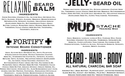 Bossman Complete Beard Kit - Men's Beard Oil Jelly, Fortify Shower Conditioner, Balm, Mustache Wax and Comb - Beard Softener, Growth, Care and Grooming Products Kit (Gold)