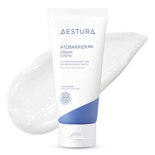 AESTURA ATOBARRIER365 Cream with Ceramide, Korean Moisturizer for Barrier Repair | 120-hour Lasting Hydration, Capsuled Ceramides for Dry &amp; Sensitive Skin, Non-comedogenic tested, 2.70 fl.oz.(Renewed)
