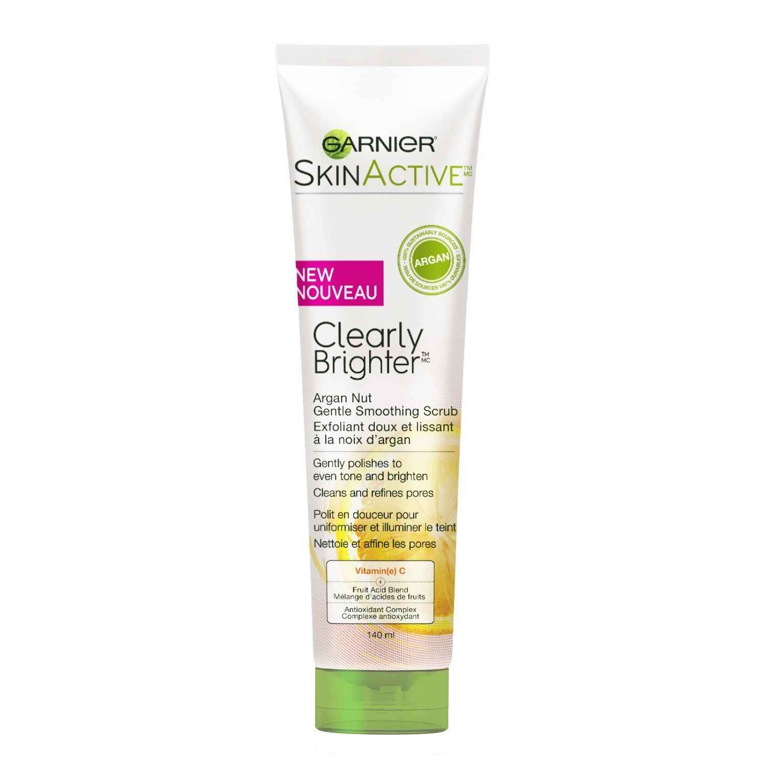 Garnier SkinActive Argan Nut Face Scrub with Vitamin C, 4.7 Fl Oz