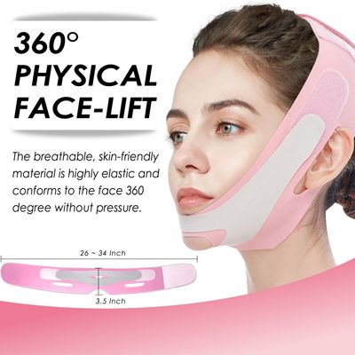 Double Chin Strap for Women, Far Infrared V-Line Face Mask Double Chin Lifting Strap for Sleeping, V Shaped Chin Up Bandage