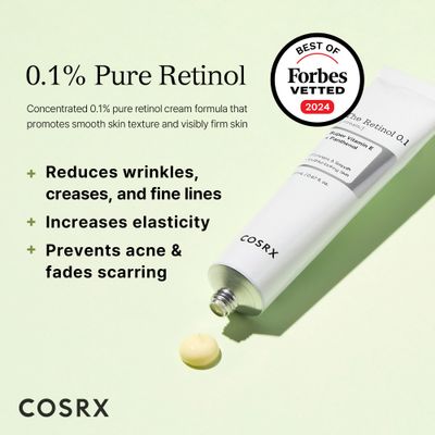 COSRX Retinol 0.1% Cream, 0.67 Oz, Anti-aging Eye &amp; Neck Cream with Retinoid Treatment to Firm Skin, Reduce Wrinkles, Fine Lines, Signs of Aging, Gentle Daily Korean Skin Care
