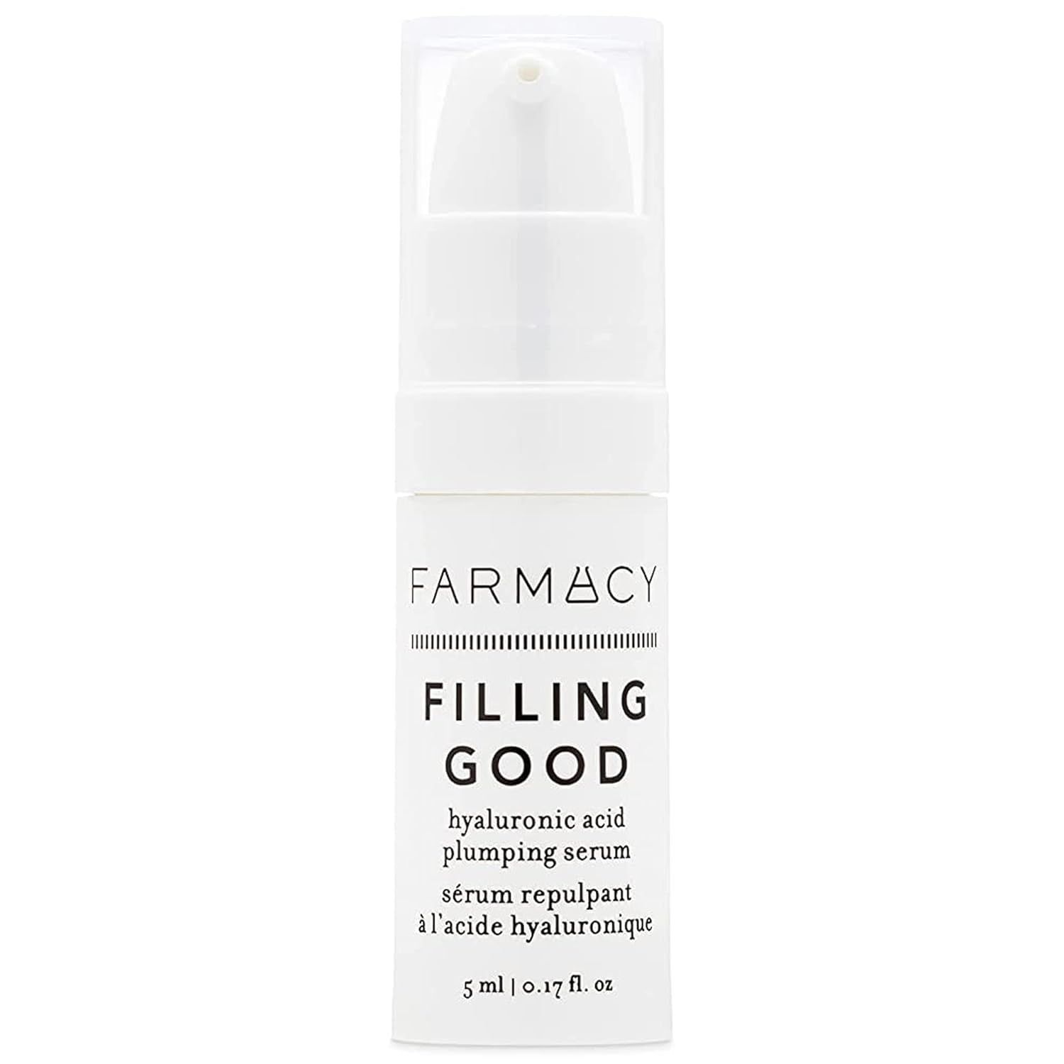 Farmacy Hyaluronic Acid Serum for Face - Filling Good Anti Aging Skin Care + Hydrating Face Serum - Plumping + Smoothing Wrinkle Serum to Visibly Firm Skin for a Youthful Complexion (5ml)
