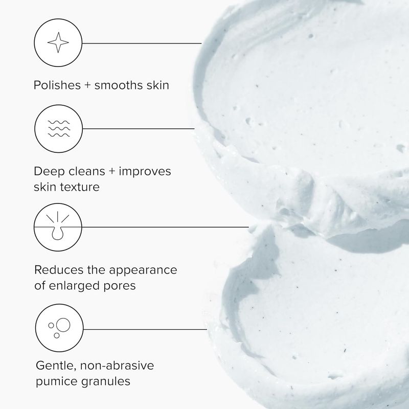 DRMTLGY Microdermabrasion Facial Scrub and Face Mask. Non-Abrasive Face Exfoliator Improves Acne Scars, Blackheads, Pore Size, and Skin Texture. 2 oz, 2 pack