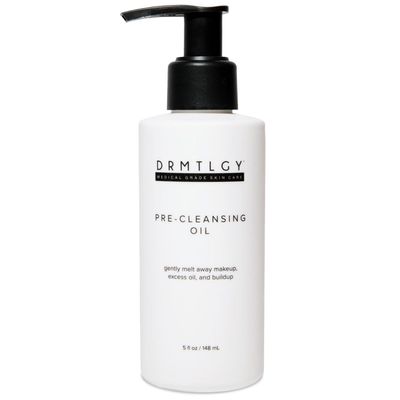 DRMTLGY Pre-Cleansing Oil - Makeup Remover Oil to be Paired with Facial Cleanser - Oil Cleanser for Face - Melts Mascara, Makeup, &amp; Preps for Cleansing, 5 fl oz
