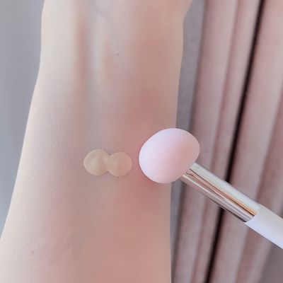 BinaryABC Foundation Sponge Powder Brush,Makeup Puff Makeup Brush Sponge Applicator Concealer Brush,3Pcs (Pink)