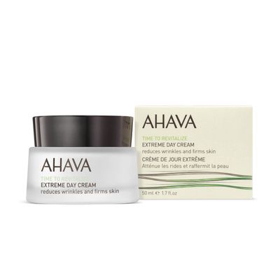 AHAVA Extreme Day Cream - Silky Soft, Reduces Wrinkles, Firms &amp; Strengthens Skin, Enriched with Patented Extreme Complex, Exclusive Dead Sea Osmoter, Peptides, Hyaluronic Acid &amp; Resveratrol 1.7 Fl.Oz