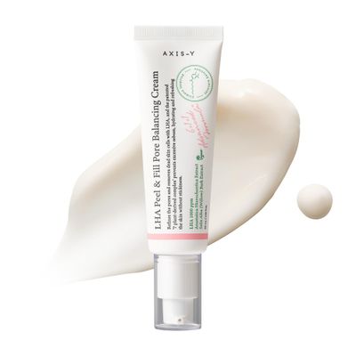 AXIS-Y LHA Peel &amp; Fill Pore Balancing Cream with LHA, Centella Asiatica &amp; Green Tea | Exfoliating &amp; Pore Minimizing Cream for Sensitive Skin | Vegan &amp; Cruelty-Free Korean Skin Care | 50ml / 1.69 fl.oz