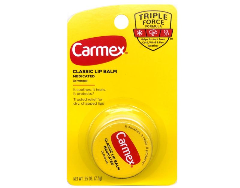 Carmex Lip Balm Pot, Original, 0.25 ounce (Pack of 3)