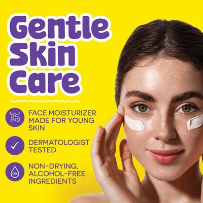 BeYOUtiful Face Moisturizer, Preppy Skin Care for Teens, Tweens, and Kids, Hydrating Face Cream for Dry Skin, Girls and Boys, Ages 8-17, Stocking Stuffer Gifts, 1.69 fl oz.