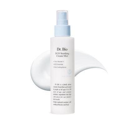 Dr.Bio ECO Soothing Cream Mist (5.07oz/150ml), Face and Body Mist for Senstive Skin, Immediate Hydration and Soothing with Probiotics, Moisturizer for Dry Skin, Korean Skin Care, Travel Size
