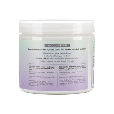 EDEN BodyWorks Lavender Aloe Hair + Body Butter (16 oz) - Natural Moisturizer - Hydrate, Calm and Soothe Hair &amp; Skin
