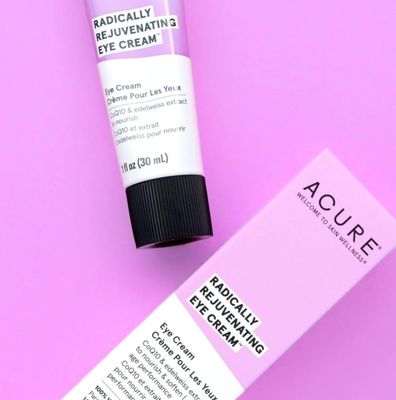 ACURE Radically Rejuvenating Eye Cream - Vegan Anti-Aging Skincare - Made From Hydrating Chlorella &amp; Edelweiss Extract - Minimize Wrinkles and Fine Lines - Moisturize Skin Around &amp; Under Eye - 1 Fl Oz