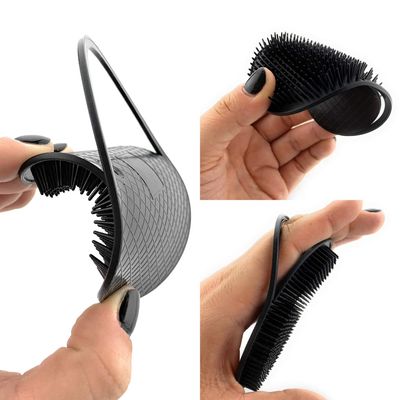 G.B.S Pocket Palm Combs Brush for Men, Women and Pets Grooming Brush Comb, Pack of 6, (Black) Made in U.S.A