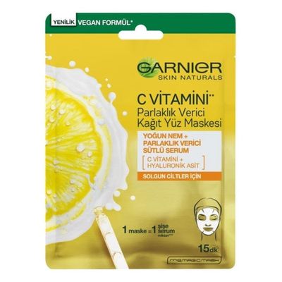 Garnier Vitamin C Super Hydrating Sheet Mask, 6 Count