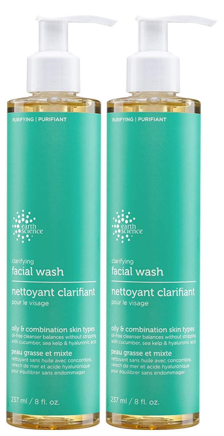 EARTH SCIENCE - Gentle Clarifying Facial Wash For Oily, Combination Skin Types (2pk, 8 fl. oz.)