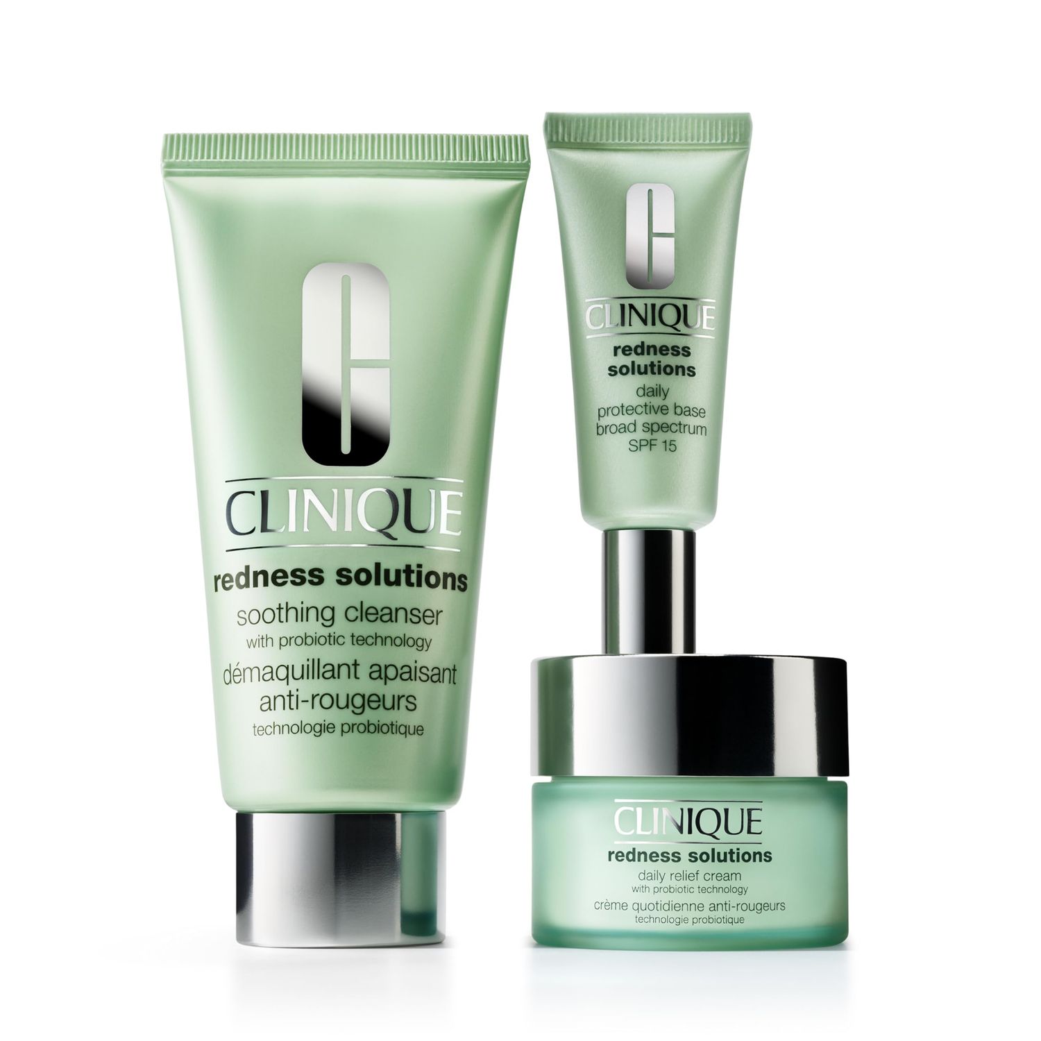 Clinique Redness Solutions Redness Regimen Skincare Set | Cleansing, Calming, Protecting + Appropriate for Skin with Rosacea